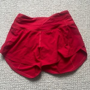 Lulu, Red sped up shorts, size 0